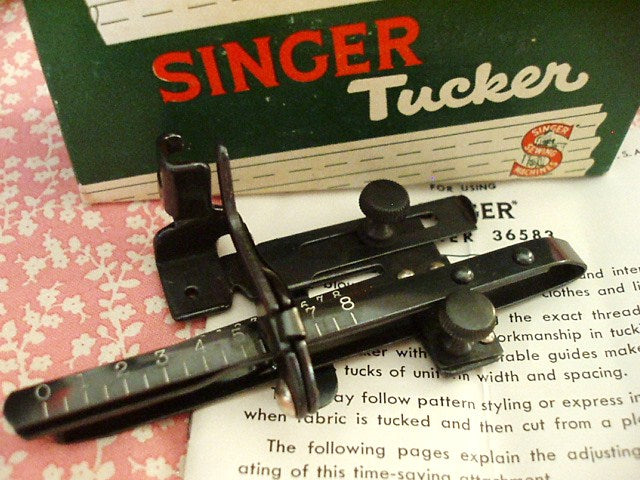 Tucker Pintuck Attachment, Singer (Vintage Original) - BLACKSIDE Low Shank