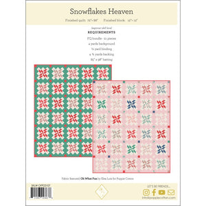 PATTERN,  Snowflake Heaven by Poppie Cotton