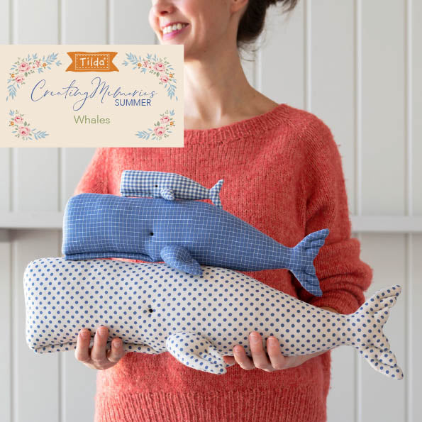 Fabric, Creating Memories SUMMER & OCEAN BLUES by Tilda - Fat EIGHTH Bundle