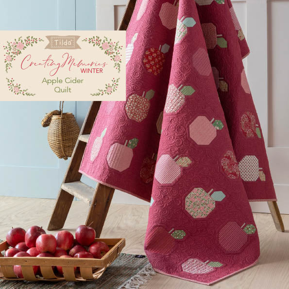 Fabric, Creating Memories Christmas WINTER REDS & GREENS by Tilda - Fat EIGHTH Bundle