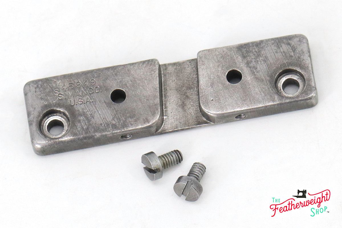 Positioning Plate and Screws, Singer Featherweight 221 Throat Plate (Vintage Original)