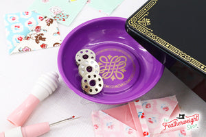 Magnetic Dish for Pins & Maintenance, PURPLE & GOLD Featherweight Style