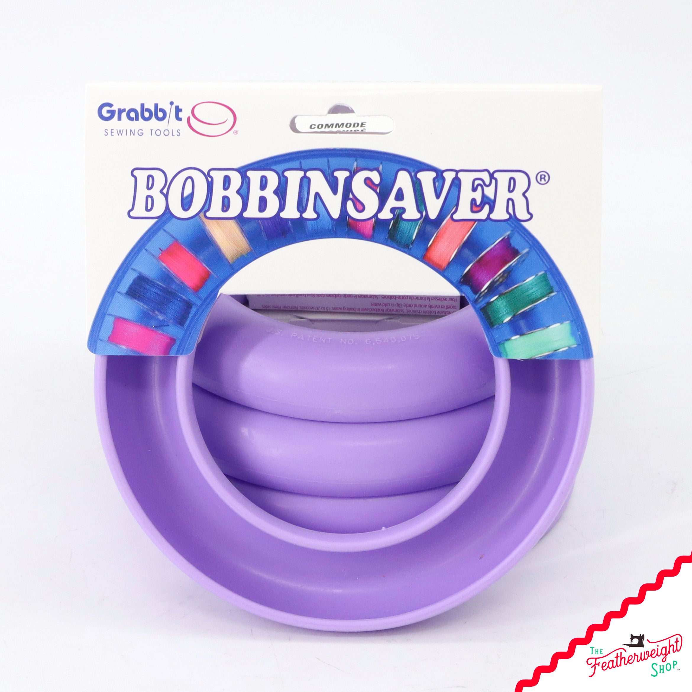 Bobbin Saver By GRABBIT - ROUND LAVENDER PURPLE