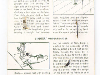 Load image into Gallery viewer, Underbraider and Quilt Guide Attachment Set, Singer (Vintage Original)
