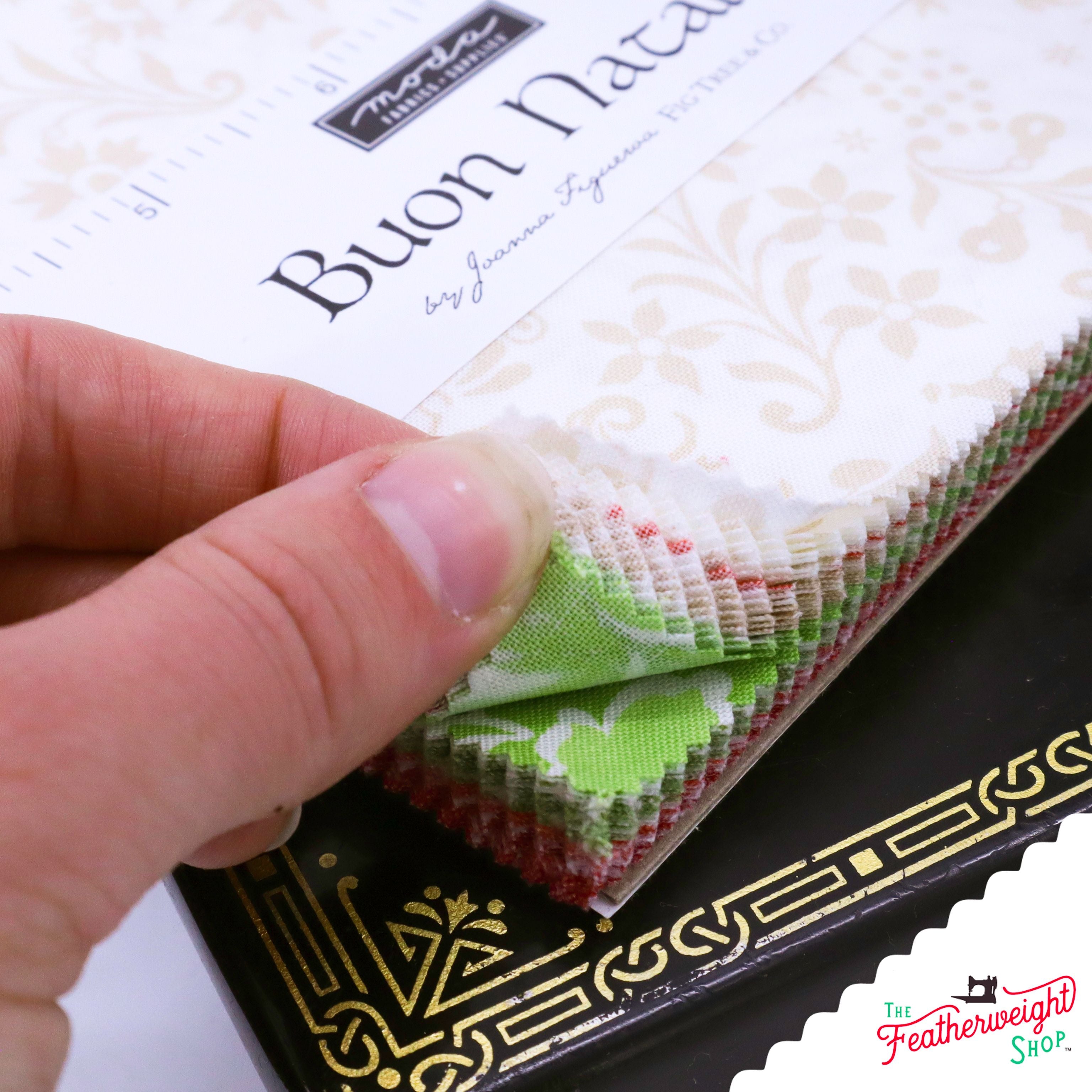 Fabric, Buon Natale by Fig Tree Co - 5" CHARM PACK