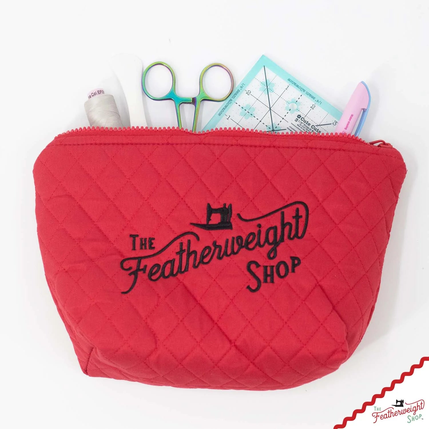 BAG, Padded TRAVEL fits Singer Featherweight 221 & 222 - RED