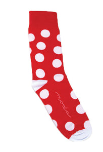Quilt Socks, Red & White Polka Dot Sock Thoughts by Moda Fabrics