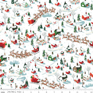 Fabric, Twas DASH AWAY WHITE SPARKLE (by the yard)