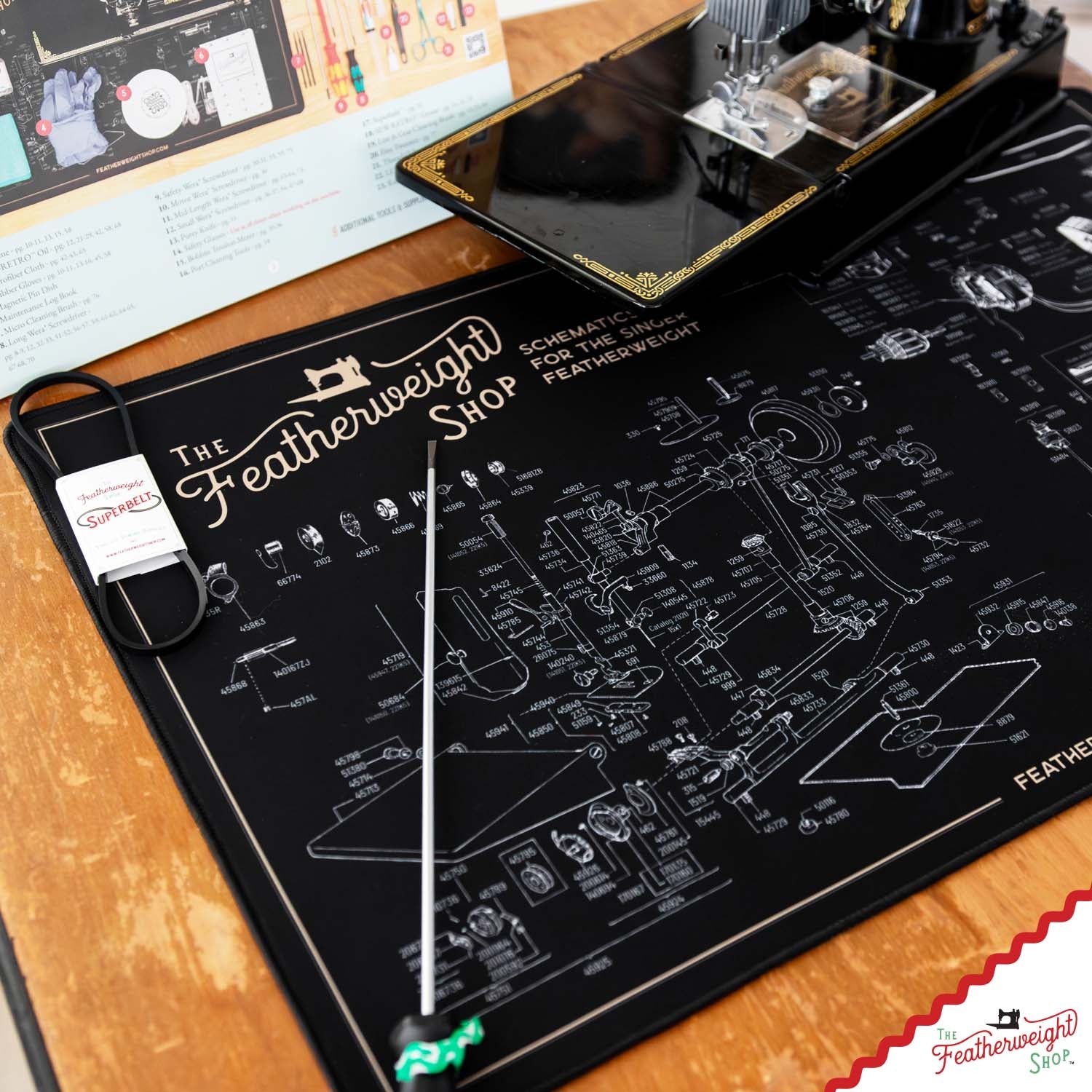 Servicing Mat, Featherweight Schematic