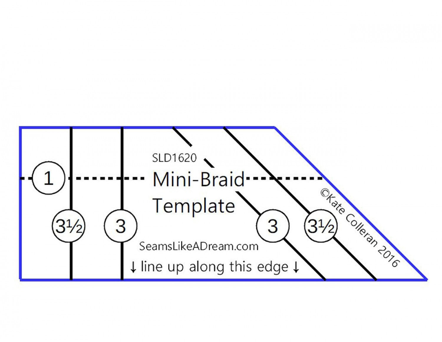 MINI Braid Template by Kate Colleran Designs