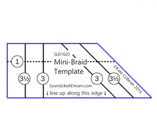 Load image into Gallery viewer, MINI Braid Template by Kate Colleran Designs