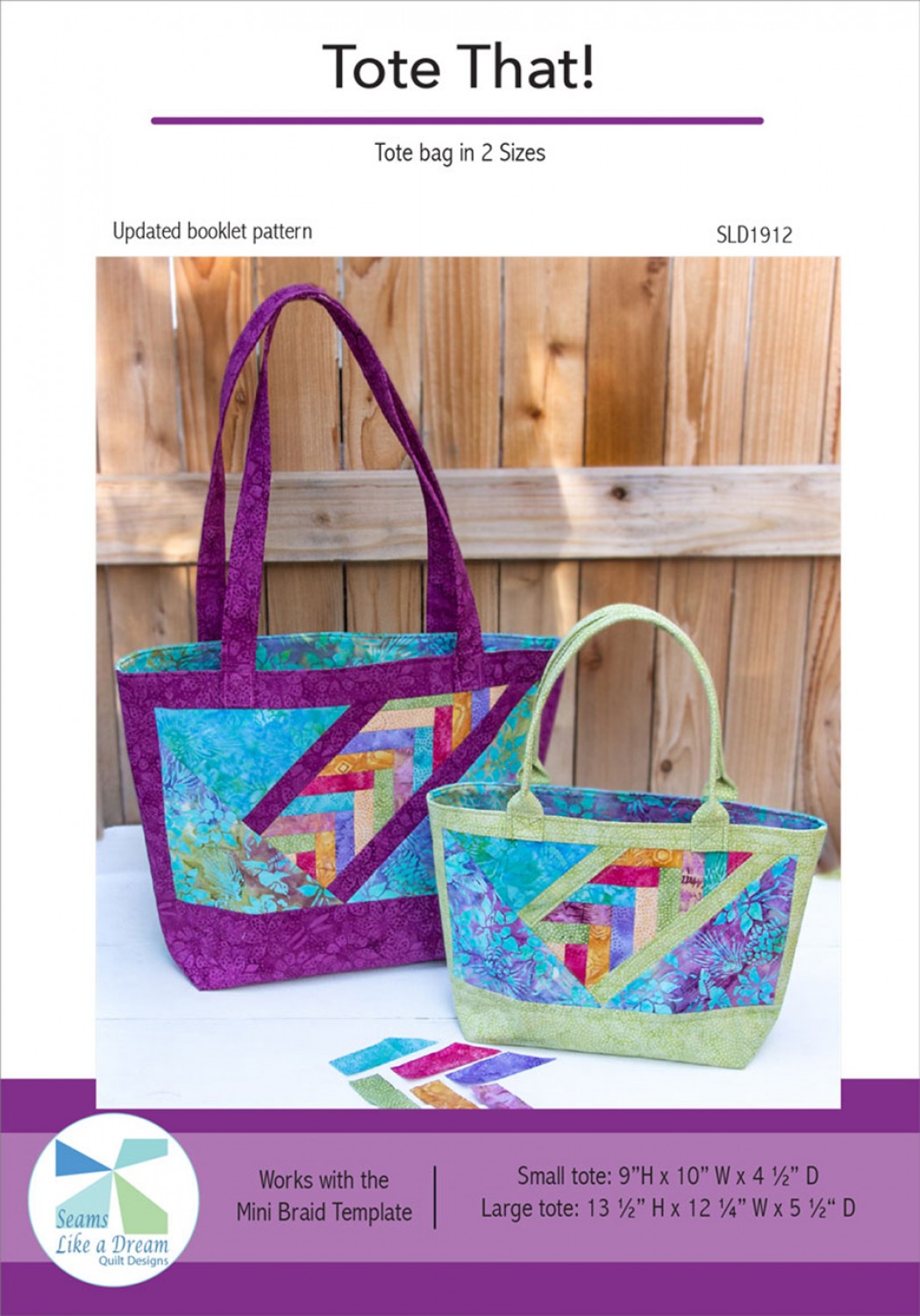 PATTERN, Tote That! Bag by Kate Colleran Designs