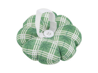Load image into Gallery viewer, Pin Cushion, Button Tufted Wrist Style by Lori Holt - GREEN PLAID