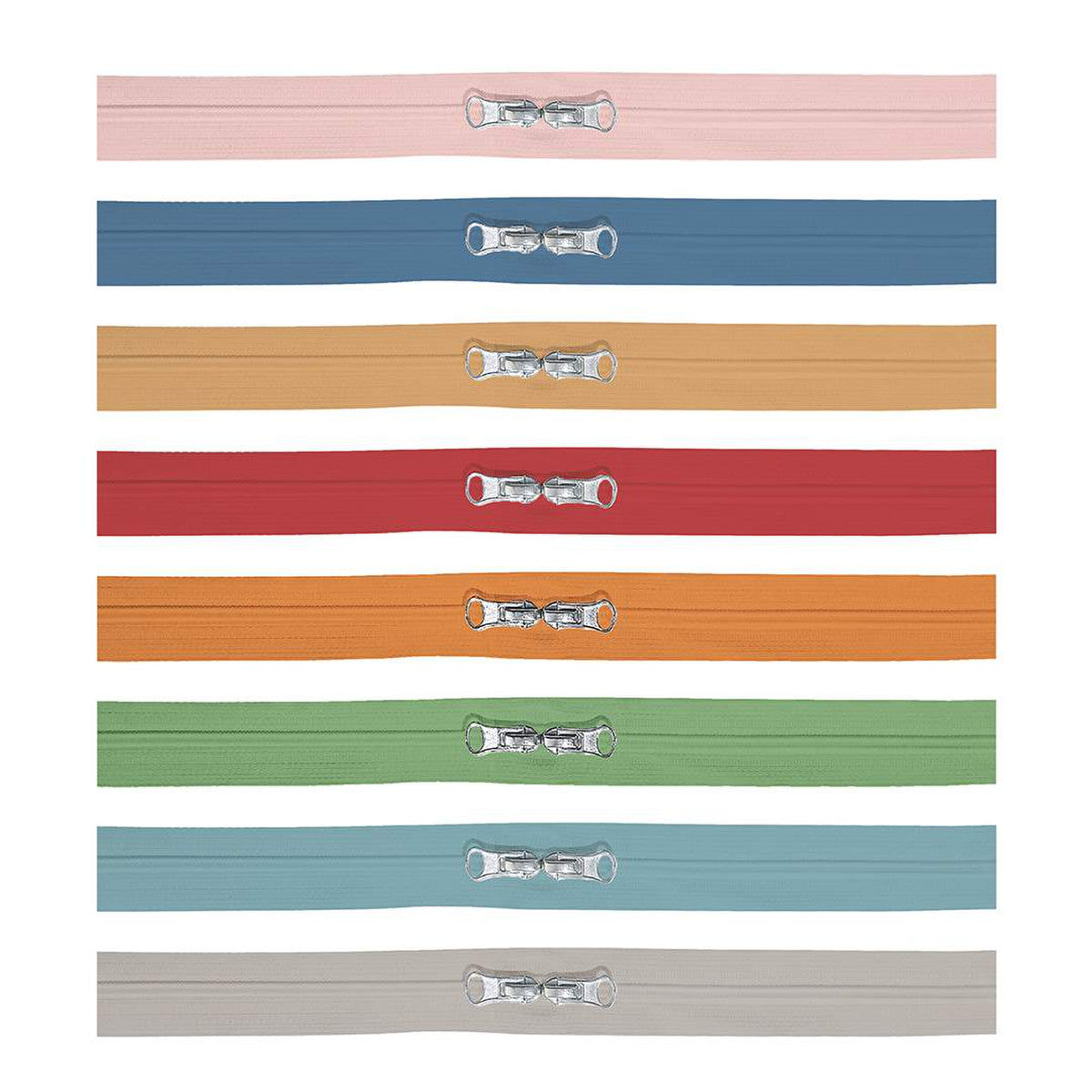 Happy Zippers - SET 2 by Lori Holt - (Set of 8 colors)