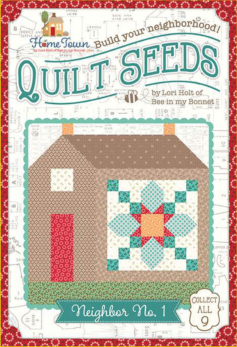 PATTERN, Home Town Neighbor #1 (Calico Quilt Seeds) Block Pattern by Lori Holt