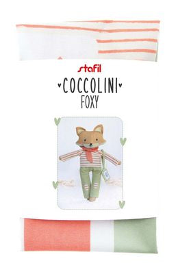 Fabric, Foxy Coccolini ~ Cut & Sew Toy PANEL