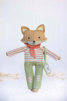 Fabric, Foxy Coccolini ~ Cut & Sew Toy PANEL