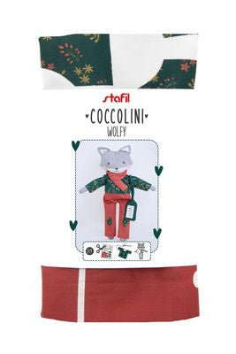 Fabric, Wolfy Coccolini ~ Cut & Sew Toy PANEL