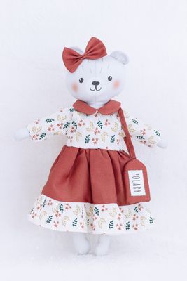 Fabric, Polary Bear Coccolini ~ Cut & Sew Toy PANEL