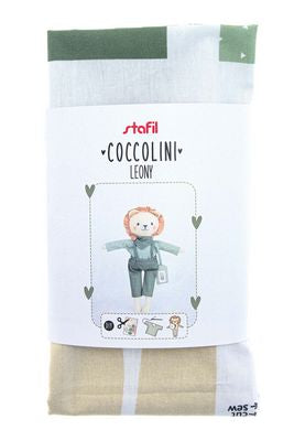 Fabric, Leony Lion Coccolini ~ Cut & Sew Toy PANEL