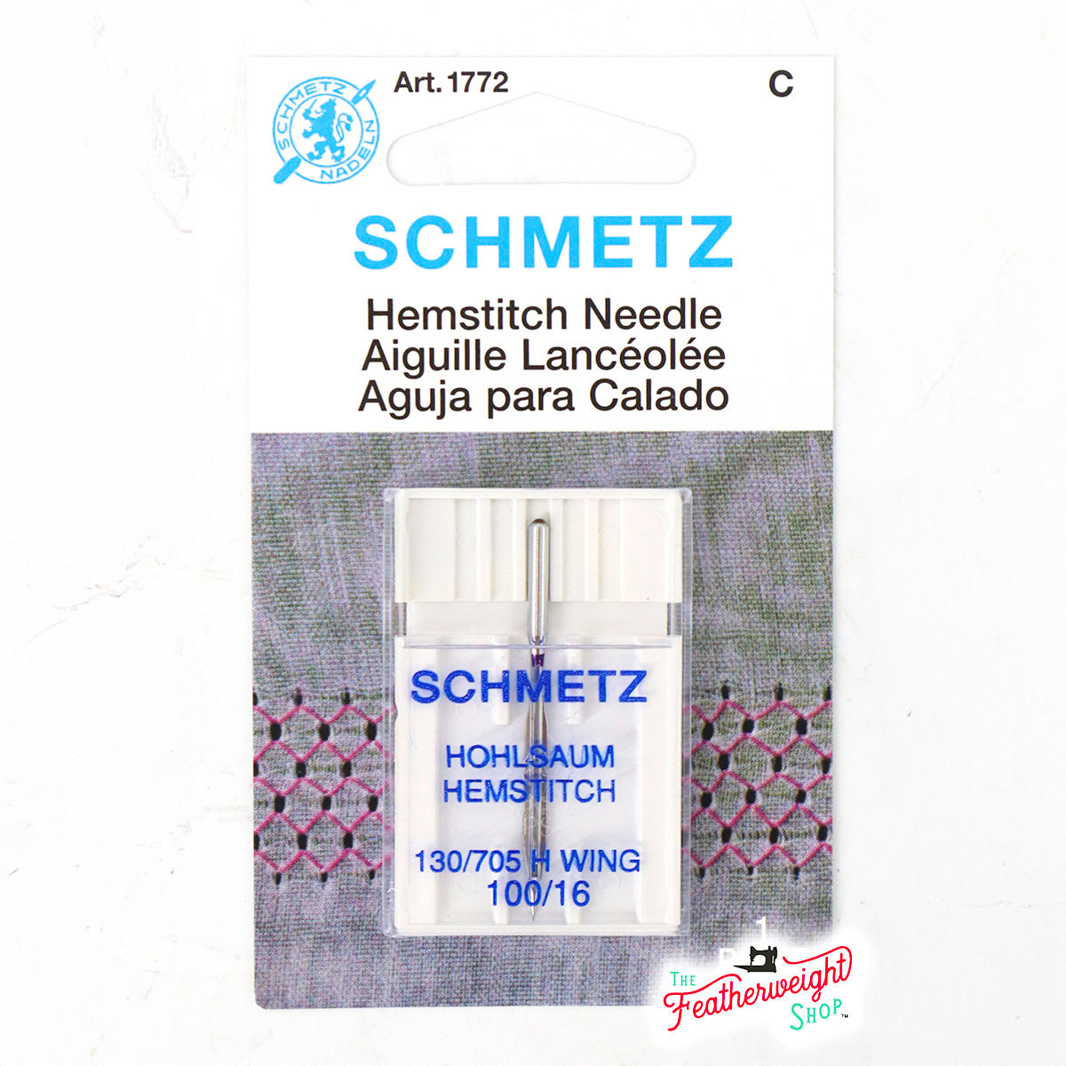 Schmetz TWIN Sewing Needle - (NOT for Featherweight)