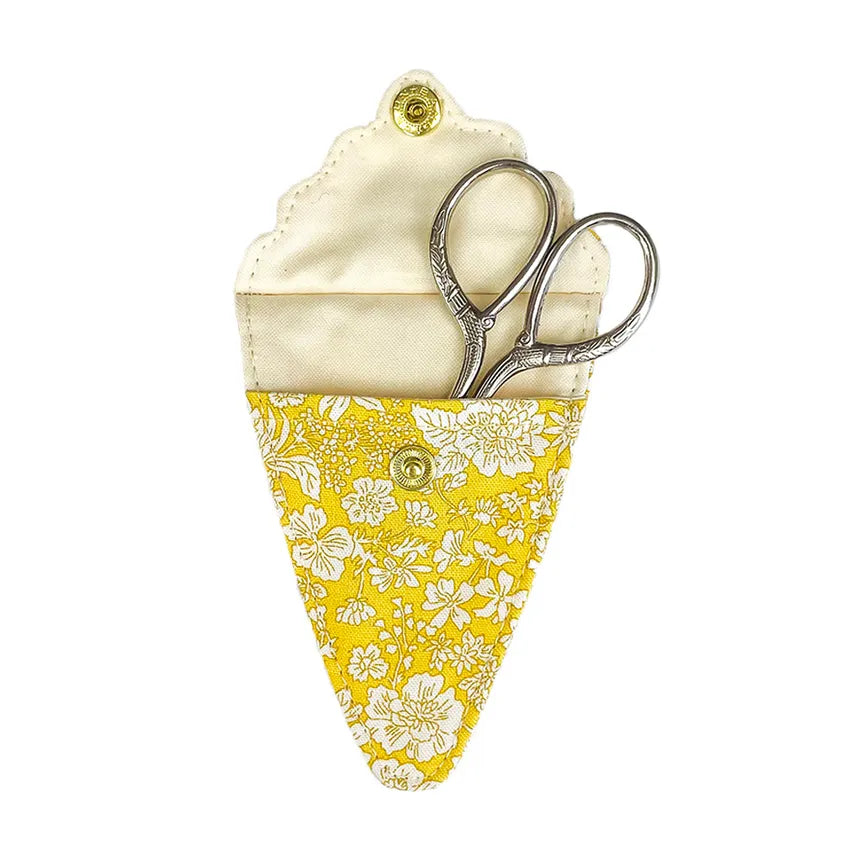 Scissors with Sheath by Liberty Fabrics - Yellow Emily Belle