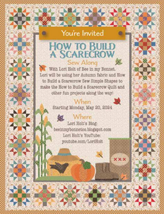 Fabric, Autumn (How to Build a Scarecrow) by Lori Holt - FAT QUARTER BUNDLE