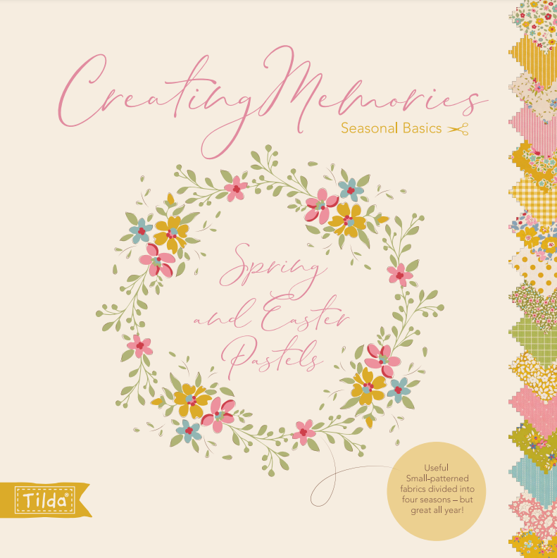 Fabric, Creating Memories SPRING & EASTER PASTELS by Tilda  - 5-inch CHARM PACK