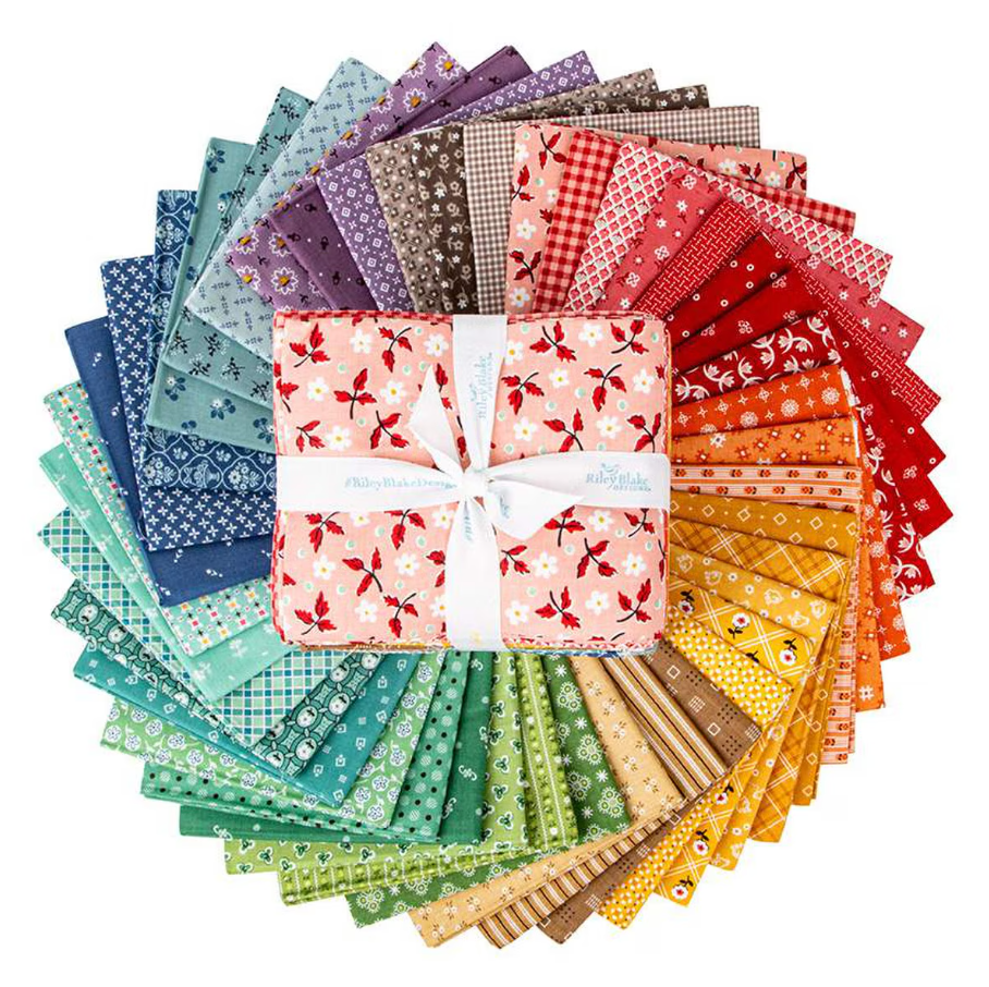 Fabric, Bee Bundle Limited Edition COLORS by Lori Holt - FAT QUARTER BUNDLE