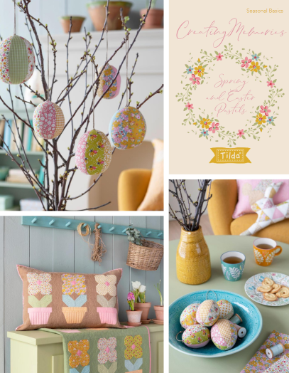 Fabric, Creating Memories SPRING & EASTER PASTELS by Tilda  - 5-inch CHARM PACK