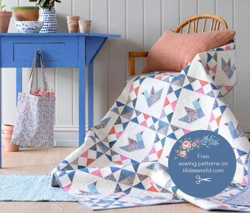 Fabric, Creating Memories SUMMER & OCEAN BLUES by Tilda - FAT QUARTER BUNDLE