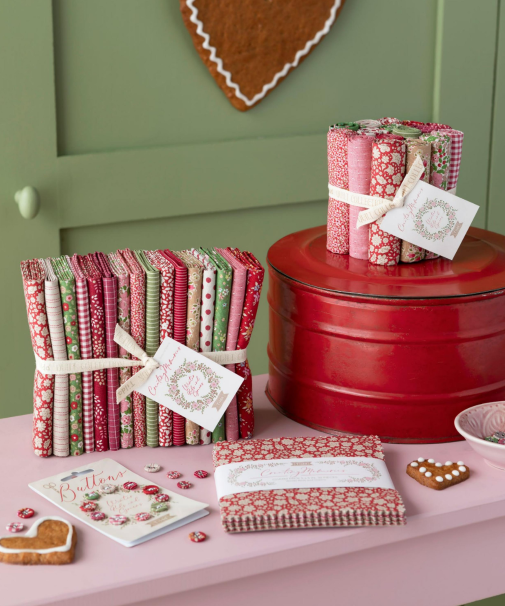 Fabric, Creating Memories Christmas WINTER REDS & GREENS by Tilda - Fat EIGHTH Bundle