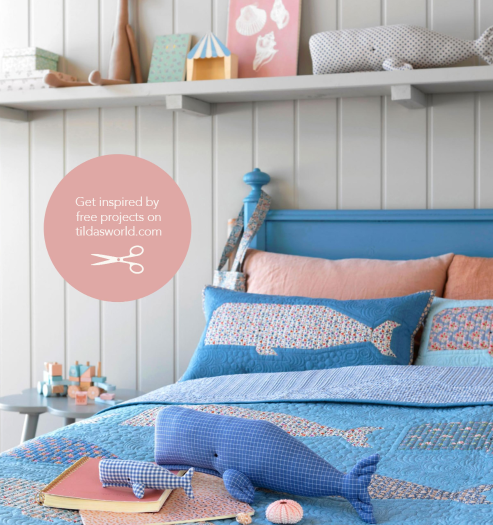 Fabric, Creating Memories SUMMER & OCEAN BLUES by Tilda - Fat EIGHTH Bundle