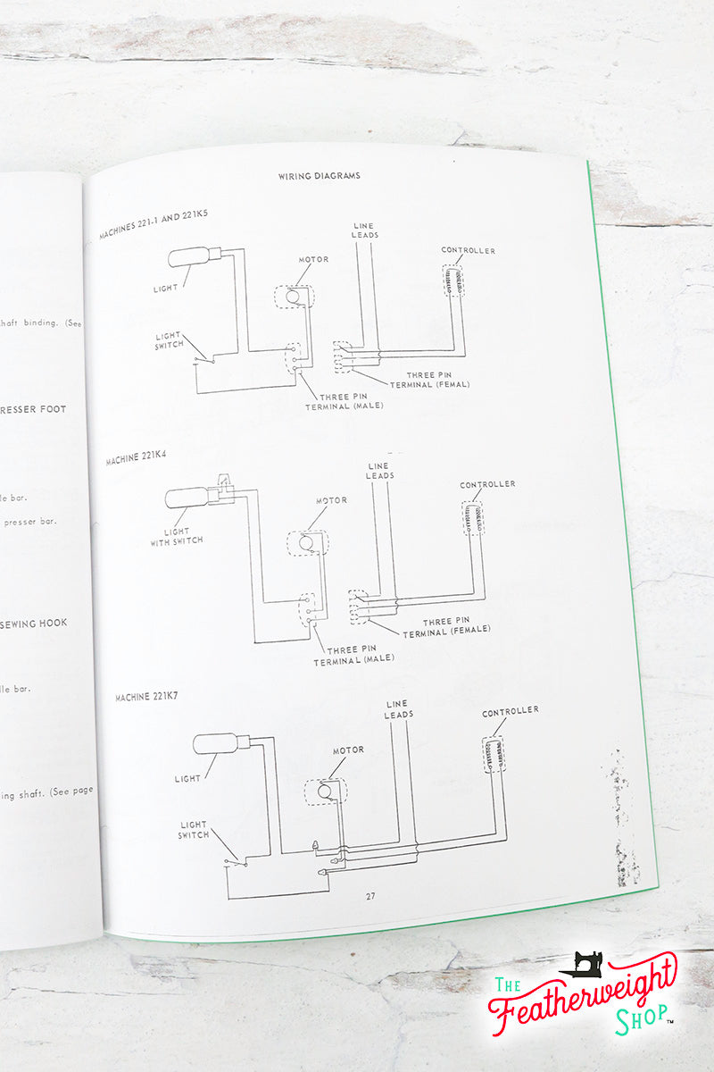 Manual, SERVICE for Singer Featherweight 221 (Facsimile)