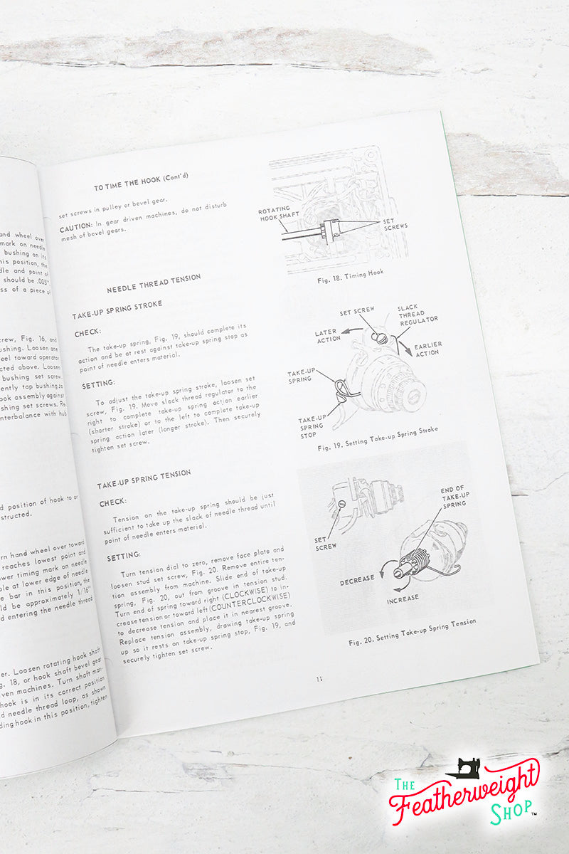 Manual, SERVICE for Singer Featherweight 221 (Facsimile)