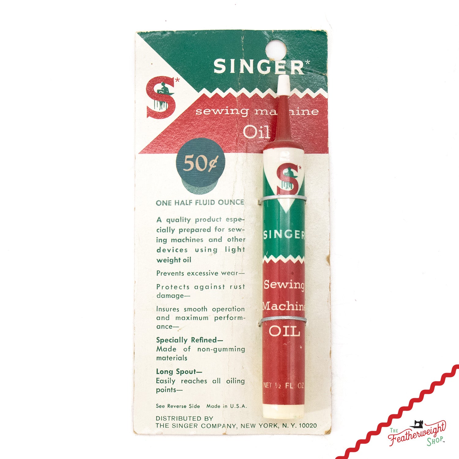 Oil Bottle - Plastic, Singer (Vintage Original)