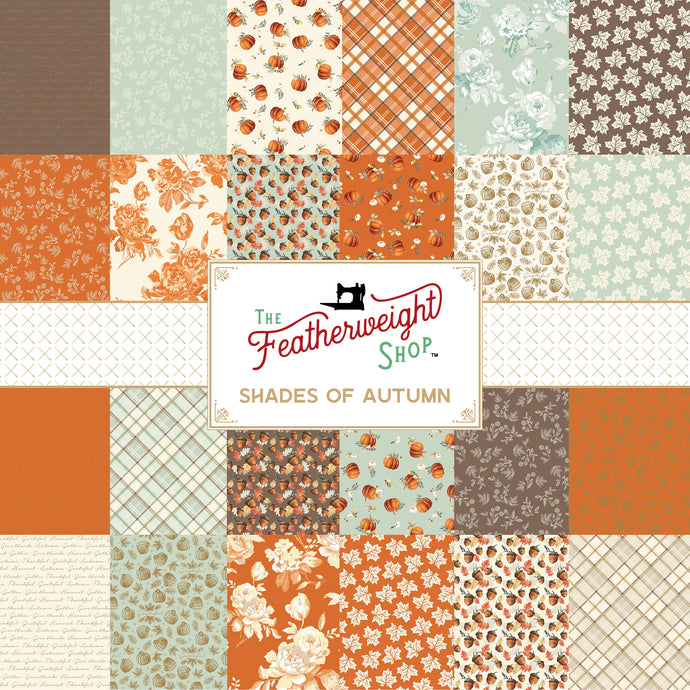 shades of autumn fabric swatch collage