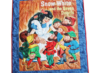 Load image into Gallery viewer, finished snow white panel quilt