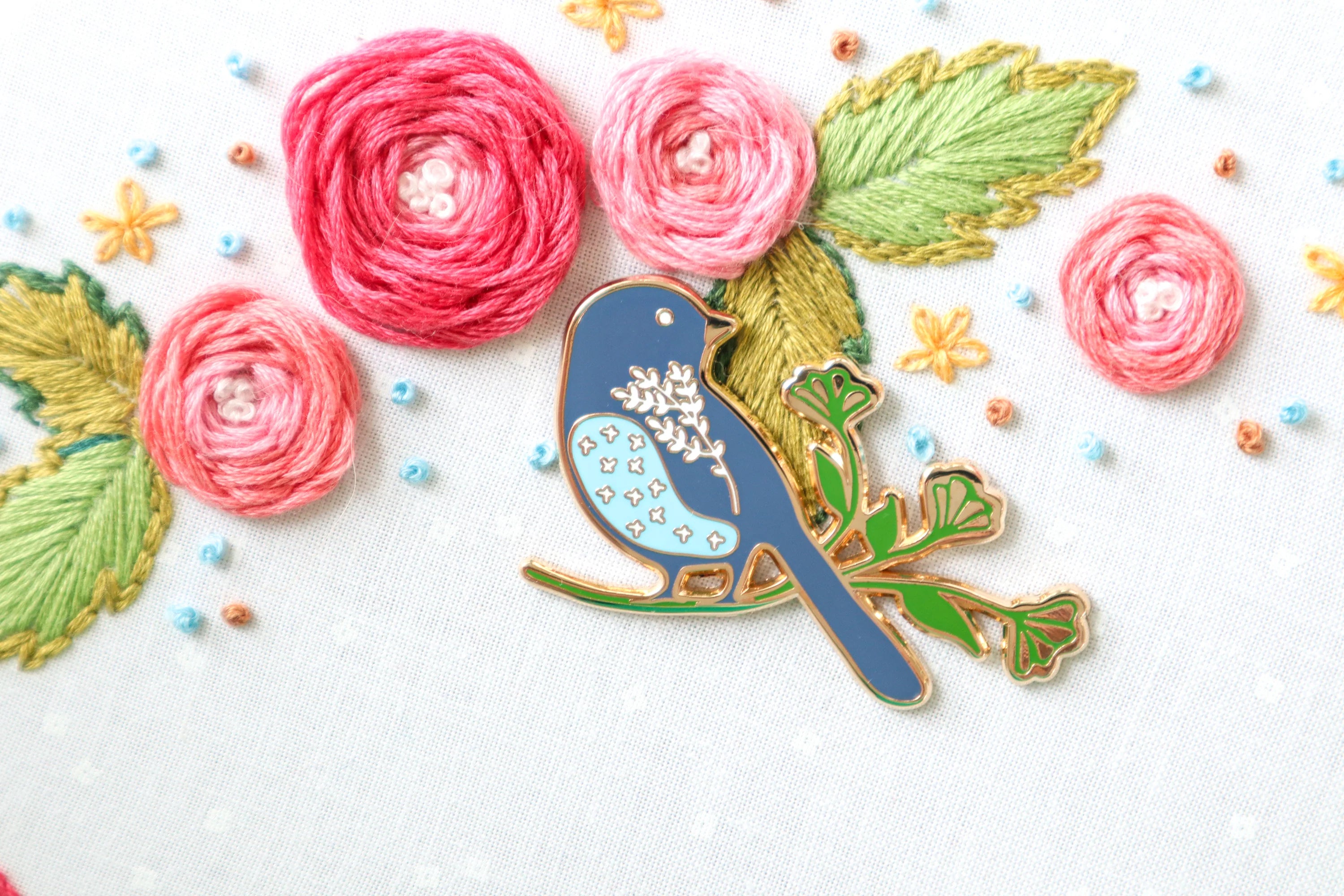 Needle Minder, Songsparrow Bird by Flamingo Toes