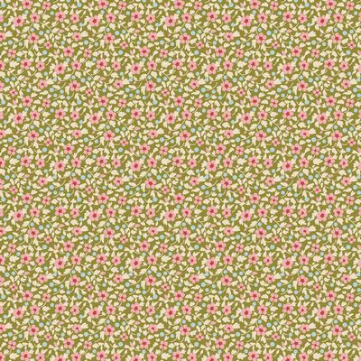 Fabric, Creating Memories by Tilda - Brie GREEN (by the yard)