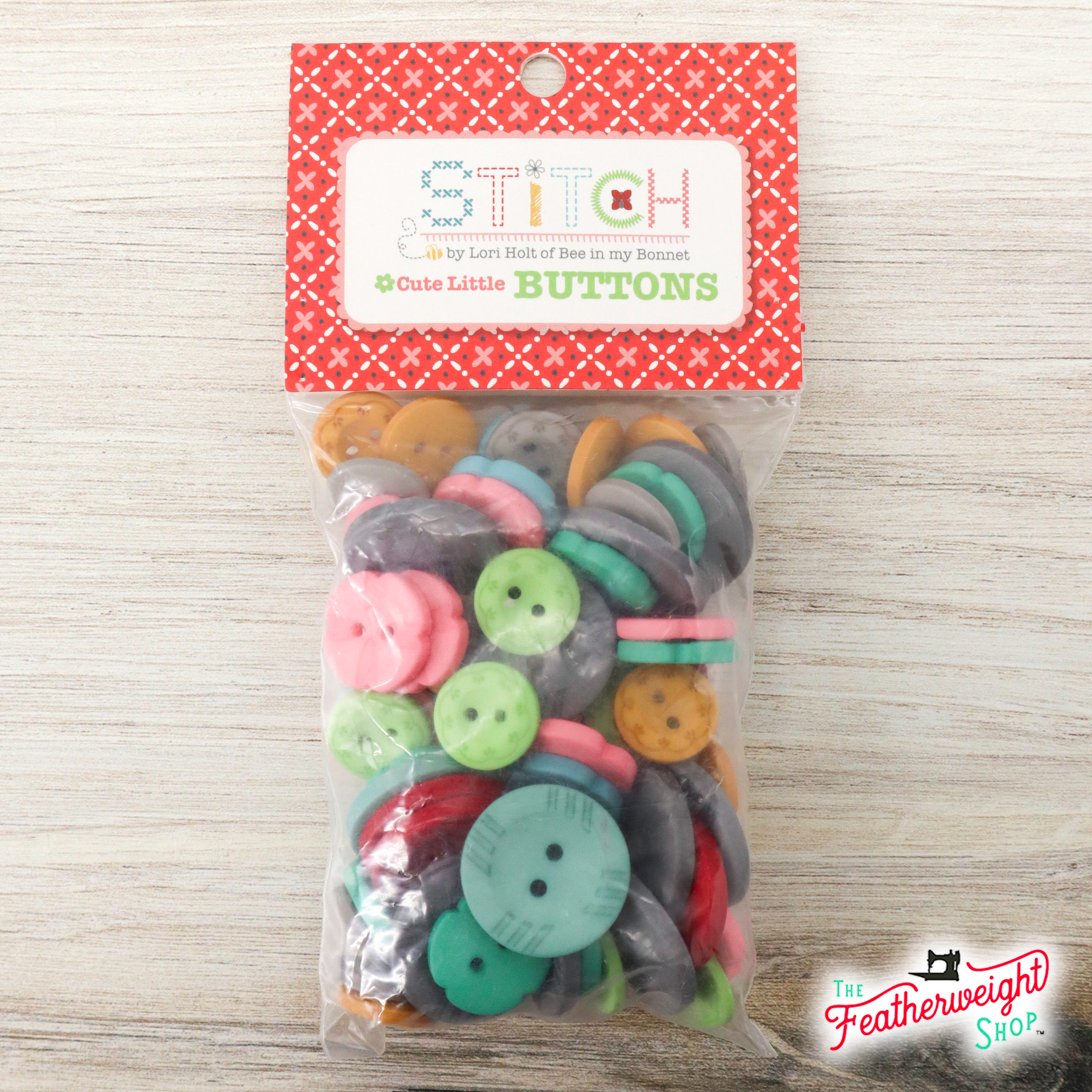 Buttons, STITCH Cute Little Button Packet by Lori Holt