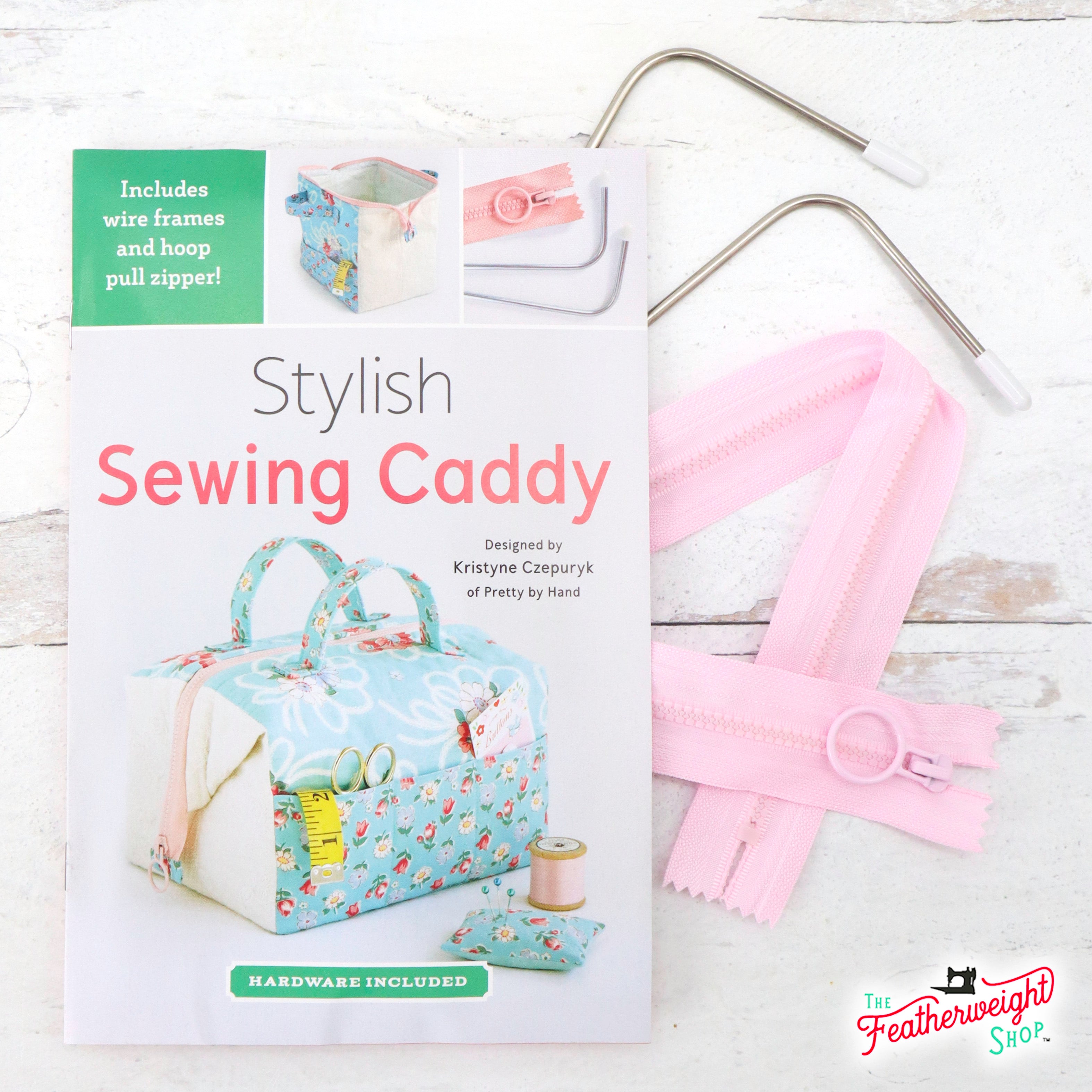 PATTERN, Stylish SMALL Sewing Caddy + Hardware Kit