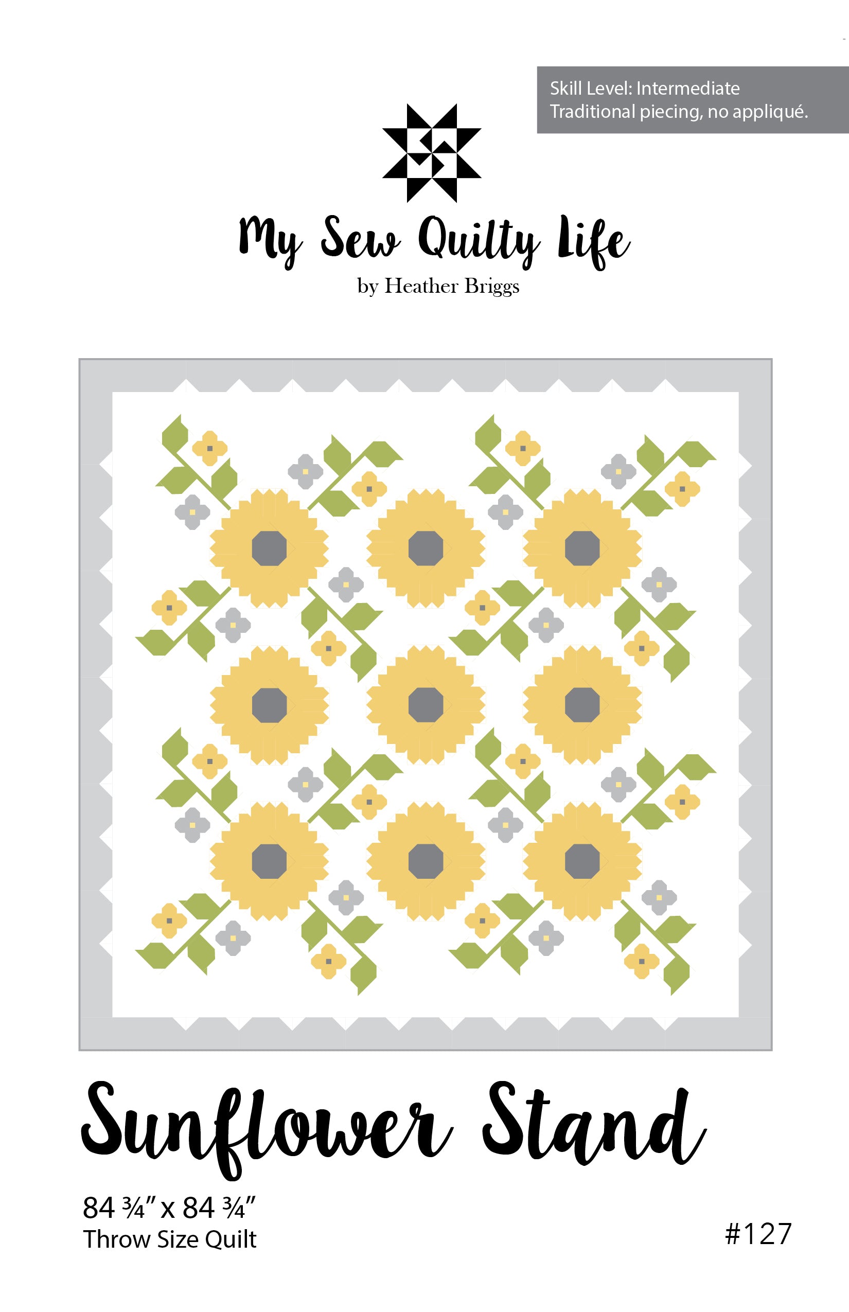 Pattern, Sunflower Stand Quilt by My Sew Quilty Life (digital download)