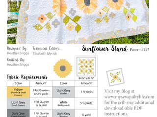 Load image into Gallery viewer, Pattern, Sunflower Stand Quilt by My Sew Quilty Life (digital download)