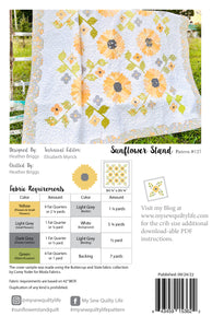 Pattern, Sunflower Stand Quilt by My Sew Quilty Life (digital download)