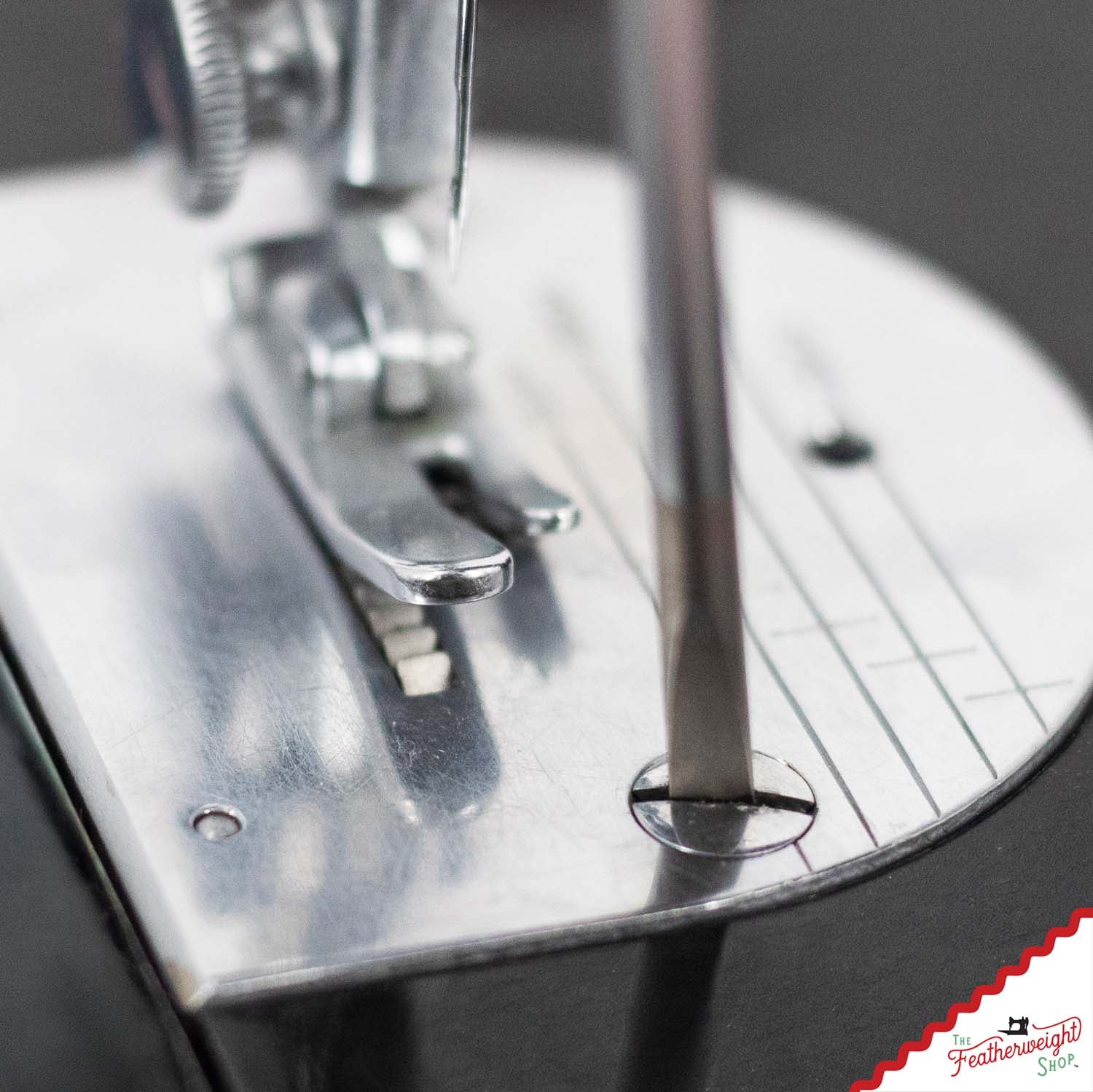 Premium Throat / Needle Plate, Graduated - Singer Featherweight Model 221