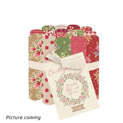 Fabric, Creating Memories Christmas WINTER REDS & GREENS by Tilda - Fat EIGHTH Bundle