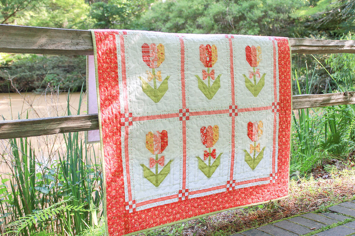 PATTERN, Tidy Up Tulip Quilt By My Sew Quilty Life