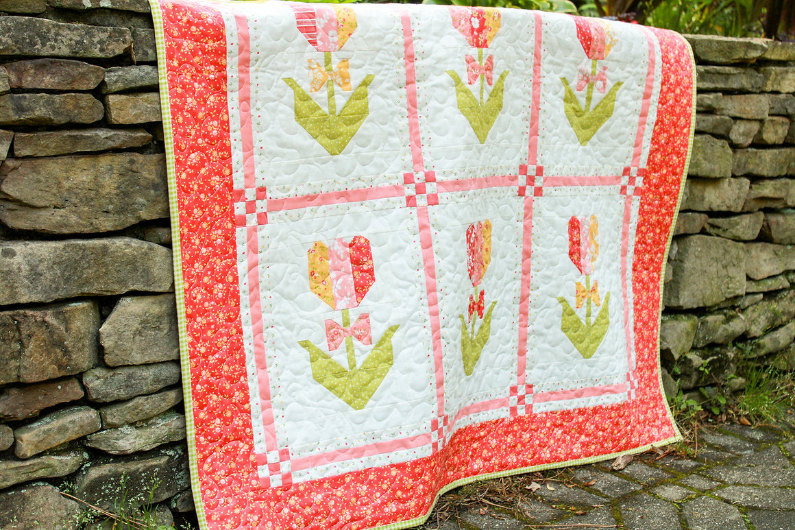 PATTERN, Tidy Up Tulip Quilt By My Sew Quilty Life