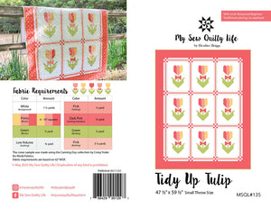 Pattern, Tidy Up Tulip Quilt by My Sew Quilty Life (digital download)